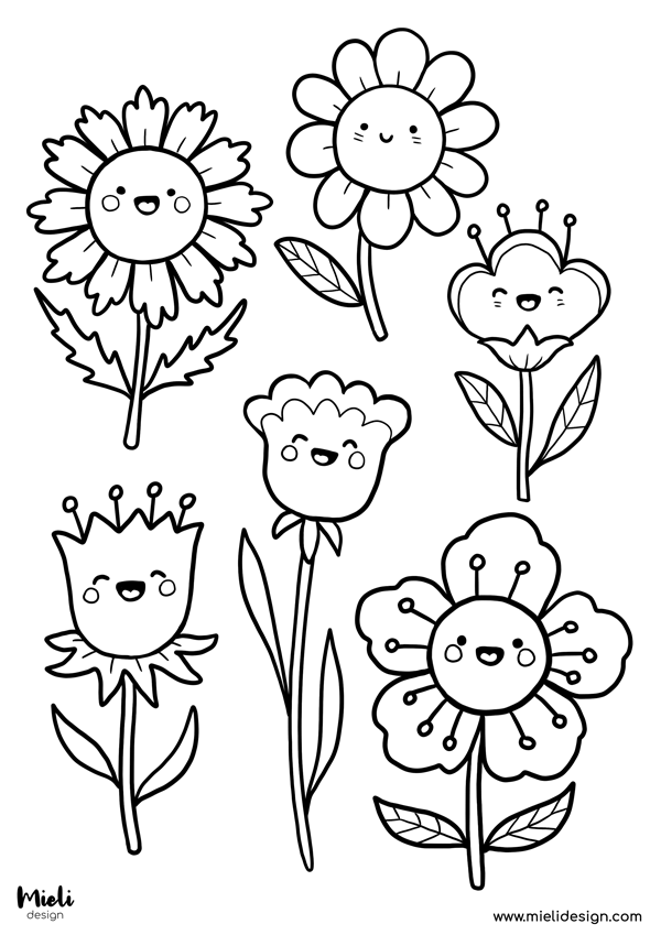 FLOWER POWER | Värityskuva