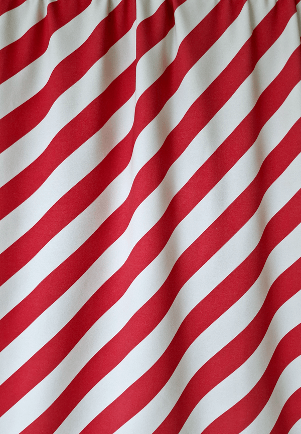 DIAGONAL STRIPES red/natural | Joustocollege | Valmispala 120cm