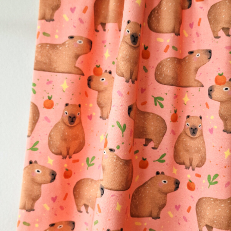 Trikookangas capybara kuosilla
